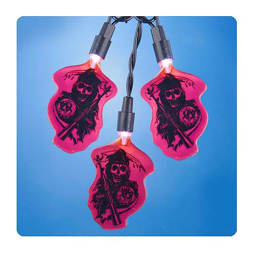 Sons of Anarchy Grim Reaper Red Christmas Lights